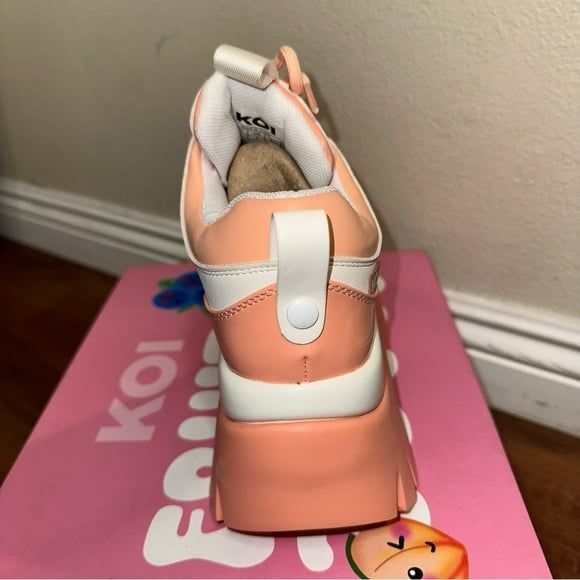 New KOI PEACH ICED TEA TRAINERS size 6 womens 4/uk - Picture 4 of 7